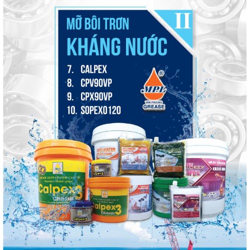 Mỡ bôi trơn đa dụng kháng nước Sopex