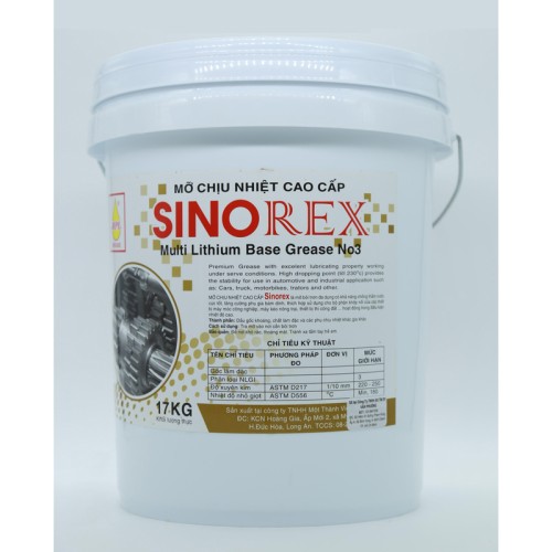 Mỡ chịu nhiệt cao cấp Sinorex