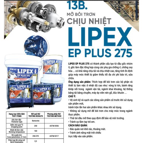 Mỡ chịu nhiệt Lipex xanh