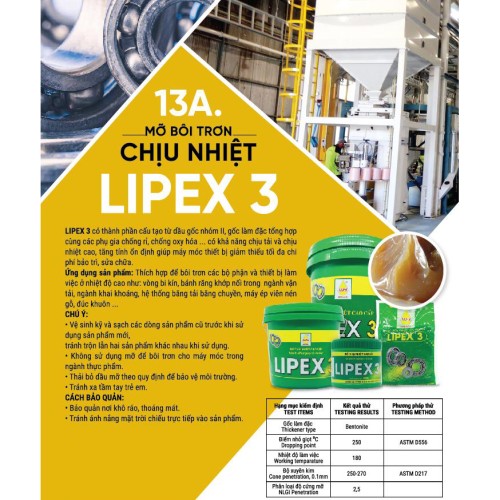 Mỡ chịu nhiệt đa năng Lipex