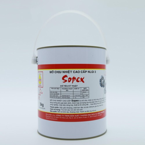 Mỡ chịu nhiệt Sopex